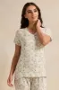 Women Ivory Printed Pyjama Set (2 Piece) sold by Redtag