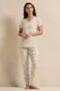 Women Ivory Printed Pyjama Set (2 Piece) sold by Redtag
