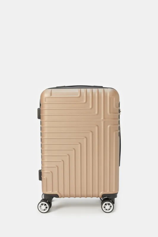 Gold Textured Trolley Luggage (20 Inch) sold by Redtag