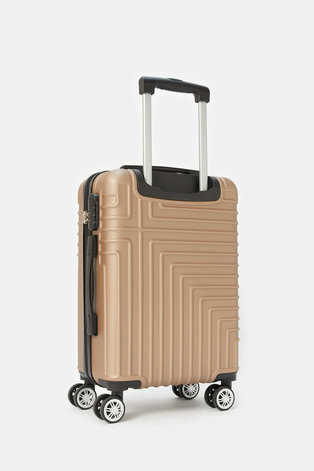 Gold Textured Trolley Luggage (20 Inch) sold by Redtag product image thumbnail 2