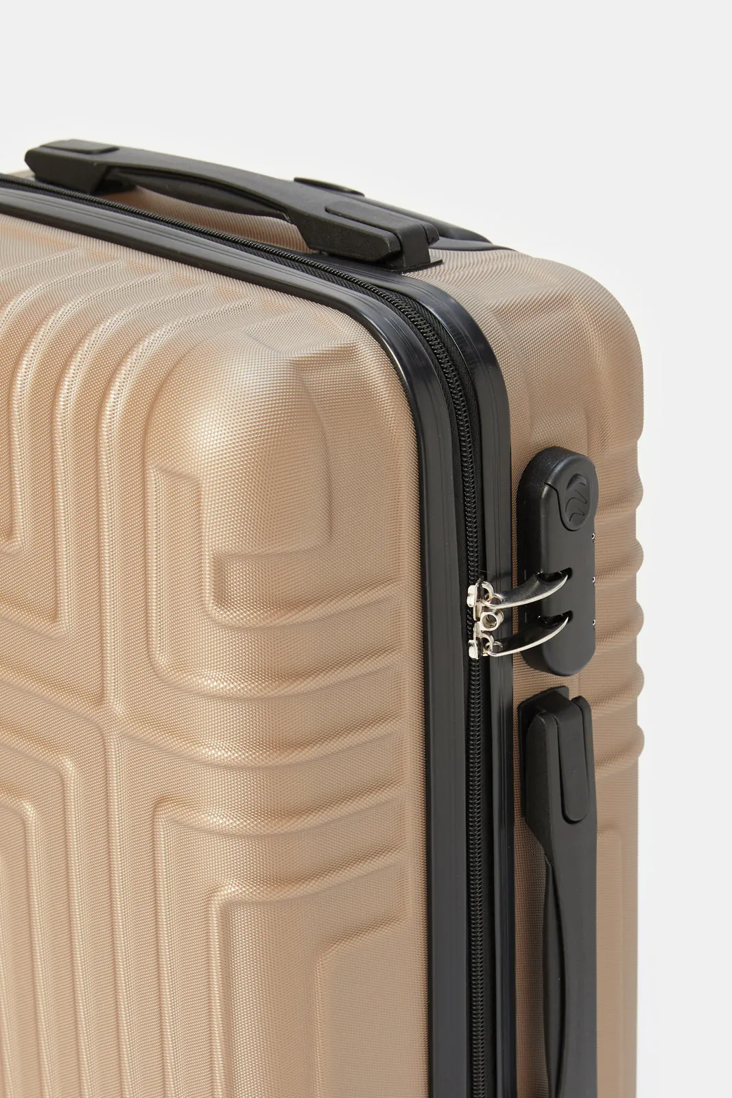 Gold Textured Trolley Luggage (20 Inch) sold by Redtag product image thumbnail 3