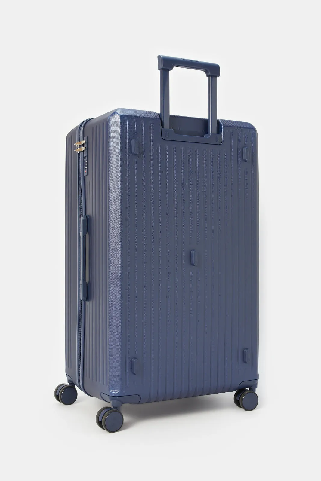 Blue Hard Textured Trolley Luggage (28 Inch) sold by Redtag product image thumbnail 2