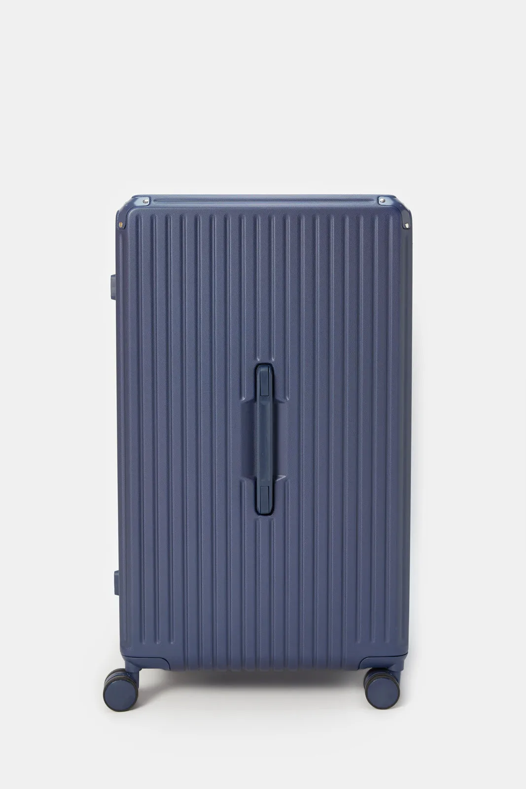 Blue Hard Textured Trolley Luggage (24 Inch) sold by Redtag