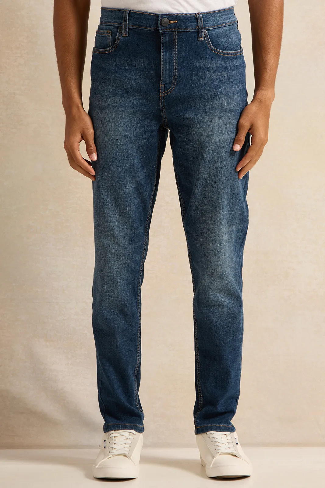 Men Blue Slim Fit Jeans sold by Redtag