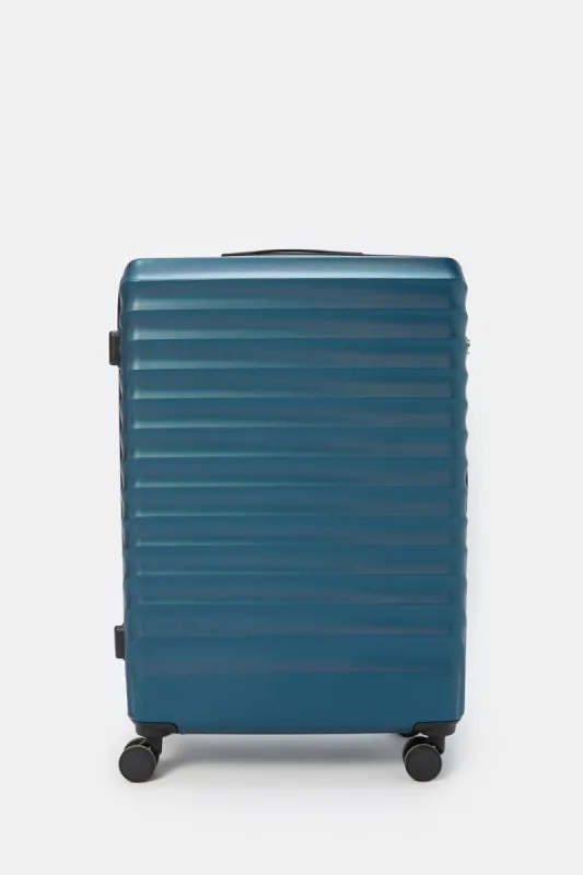 Blue Textured Trolley Luggage 28 Inch sold by Redtag