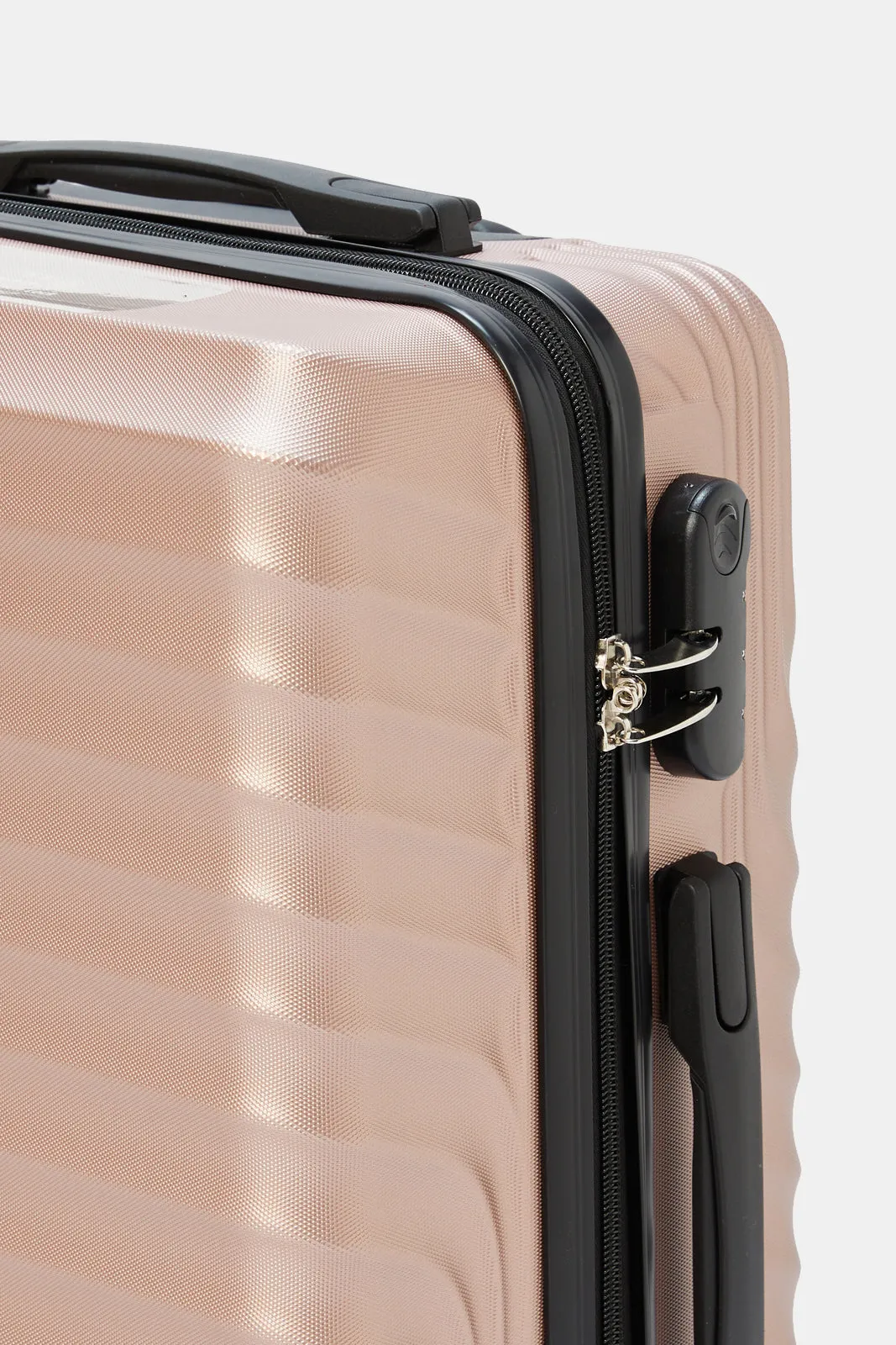 Rose Gold Textured Trolley Luggage 20 Inch sold by Redtag product image thumbnail 3