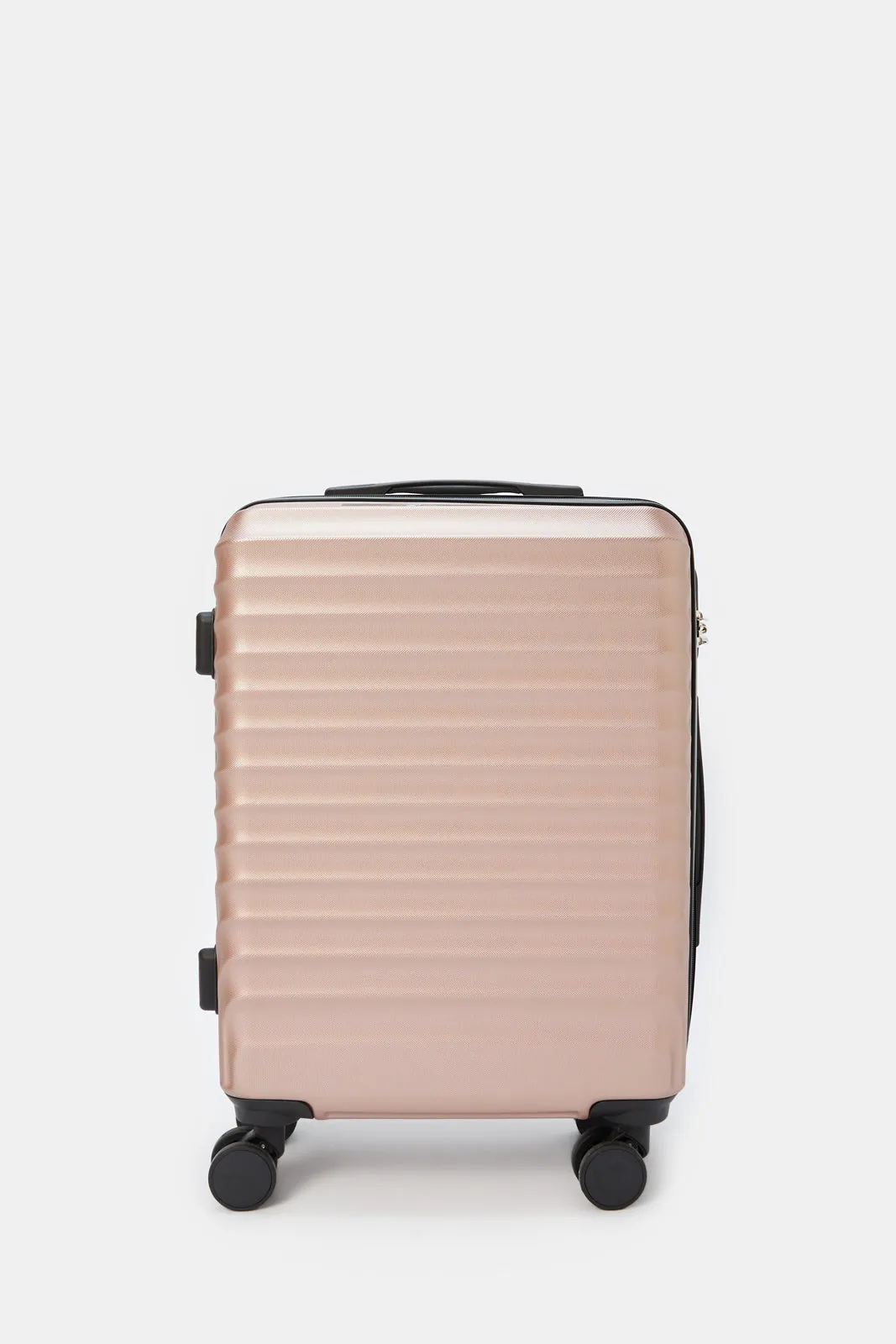 Rose Gold Textured Trolley Luggage 20 Inch sold by Redtag