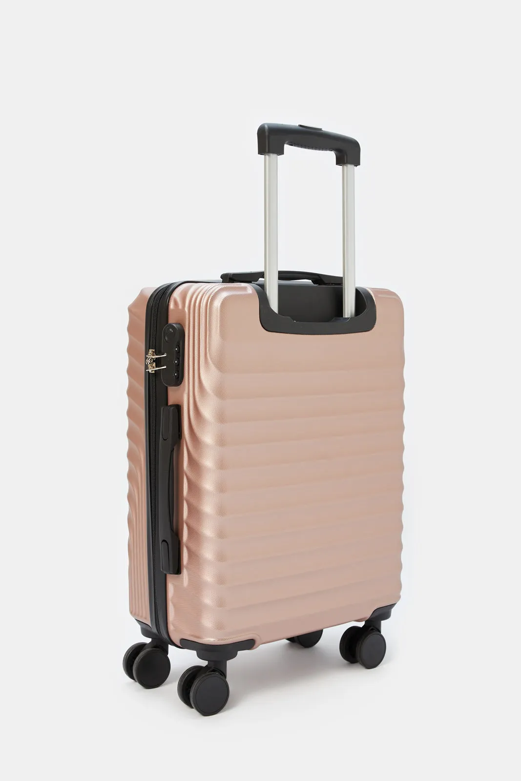 Rose Gold Textured Trolley Luggage 20 Inch sold by Redtag product image thumbnail 2
