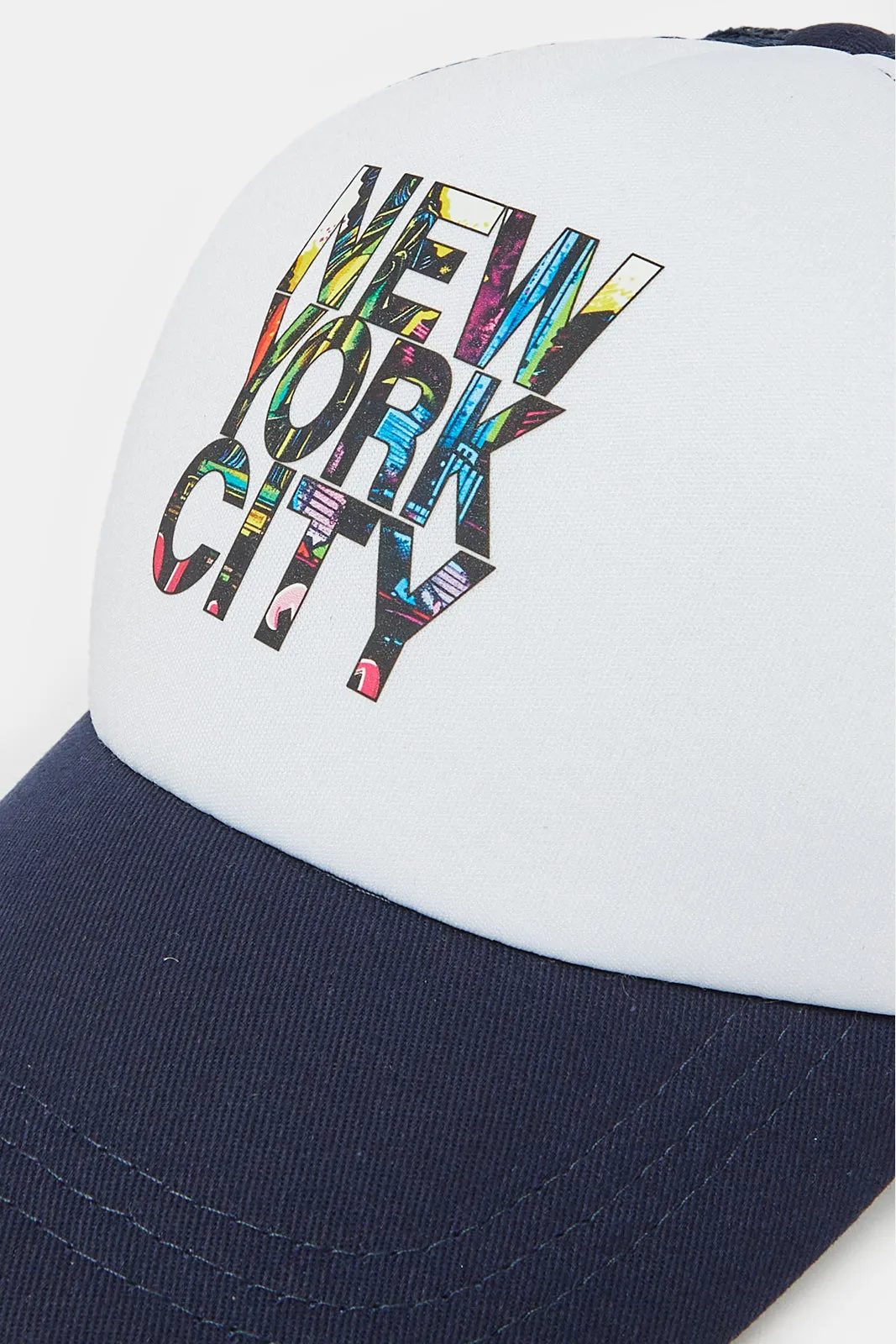 Boys Navy Embellished Cap sold by Redtag product image thumbnail 2