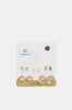 Women Gold Embellished Earrings (10 Pairs) sold by Redtag