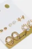 Women Gold Embellished Earrings (10 Pairs) sold by Redtag