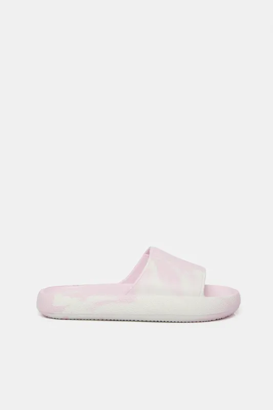 Women Pink Moulded Slide sold by Redtag