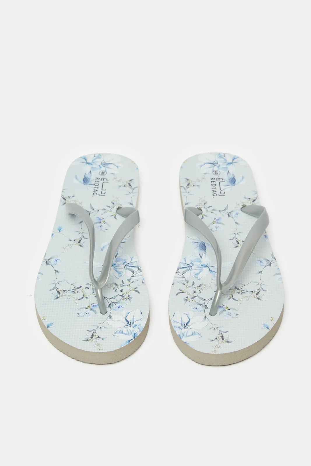 Women Grey Floral Flip-Flop sold by Redtag product image thumbnail 2