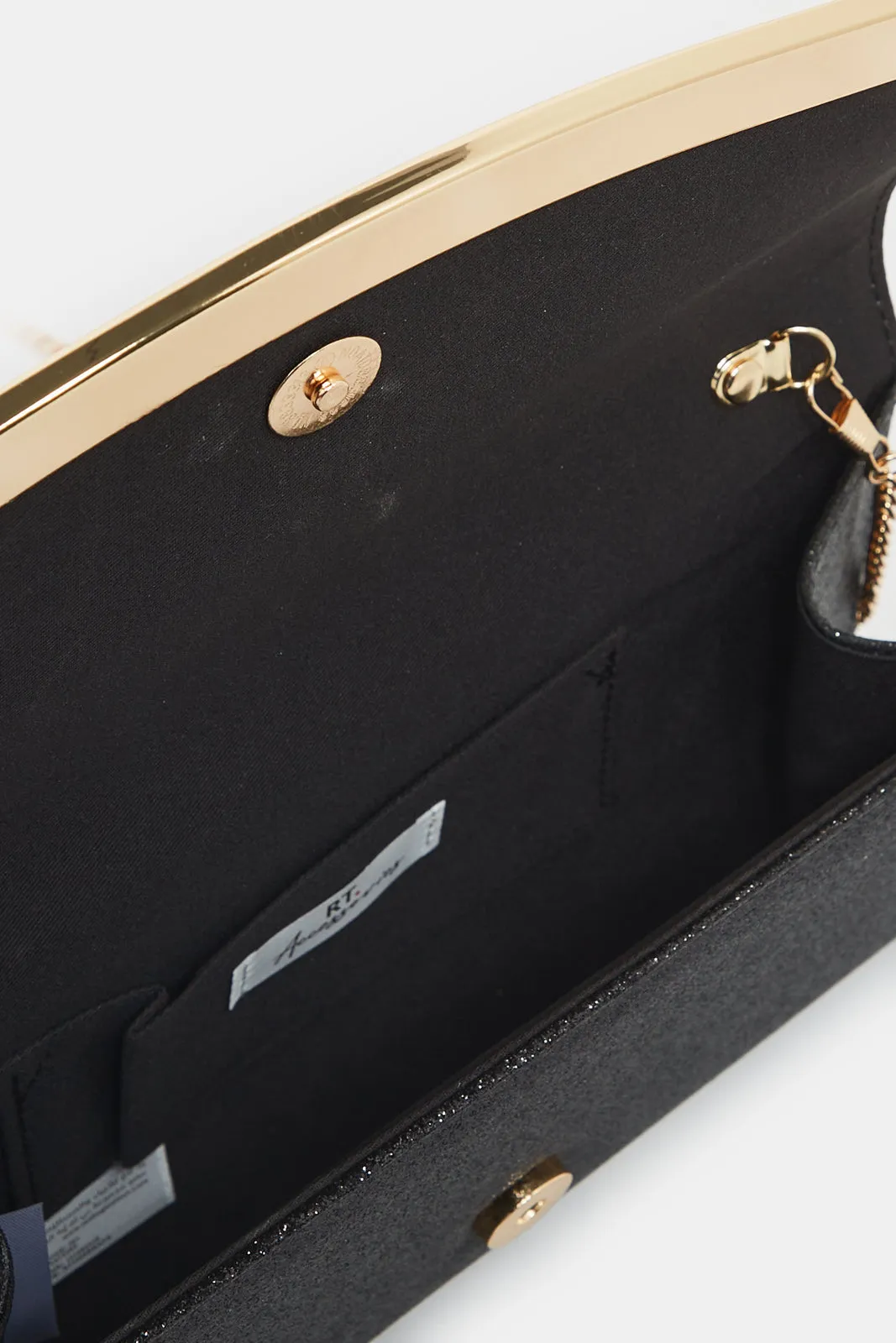 Women Black Embellished Clutch sold by Redtag product image thumbnail 4