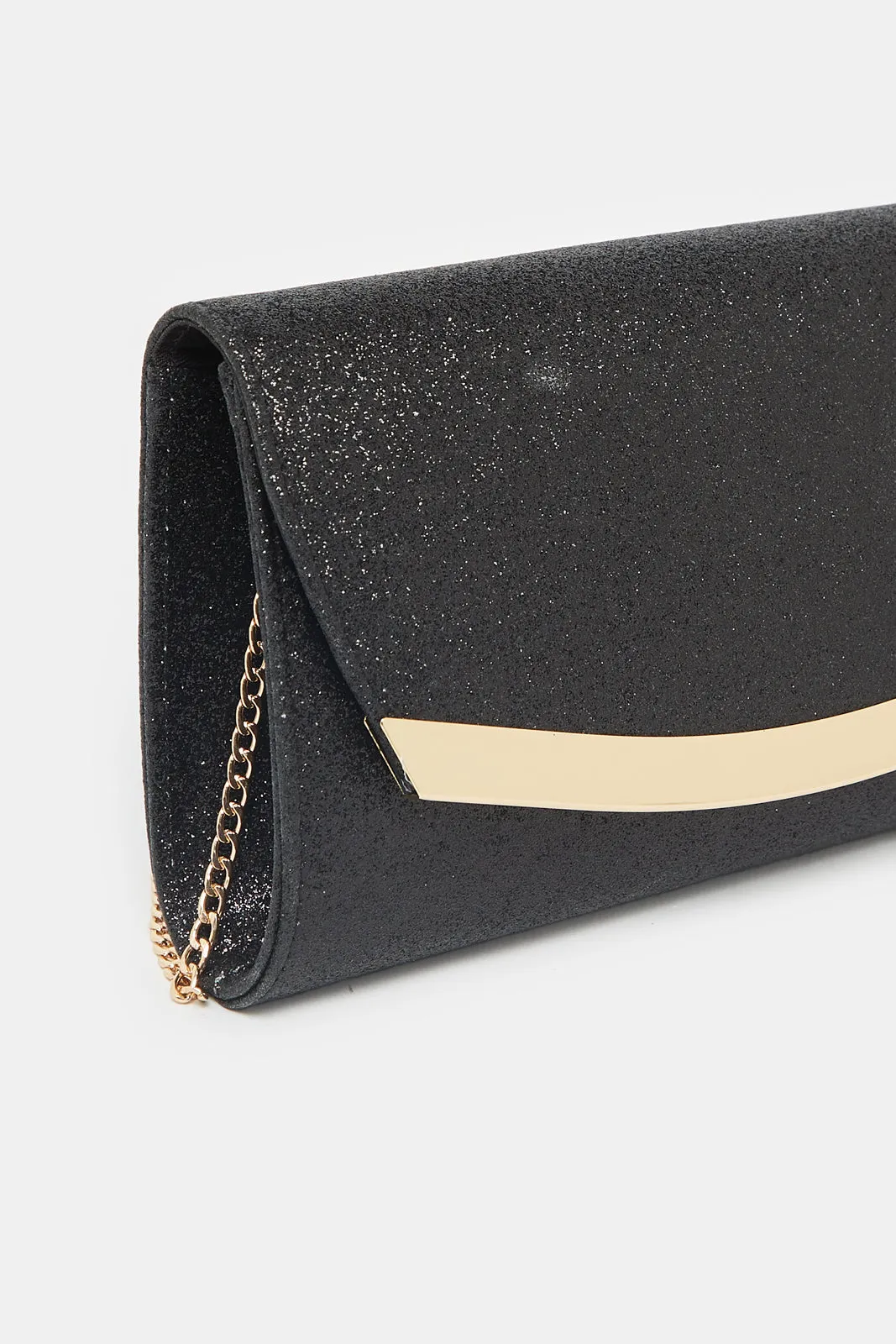 Women Black Embellished Clutch sold by Redtag product image thumbnail 3