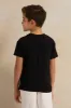 Boys Black Printed T-shirt sold by Redtag
