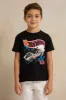 Boys Black Printed T-shirt sold by Redtag