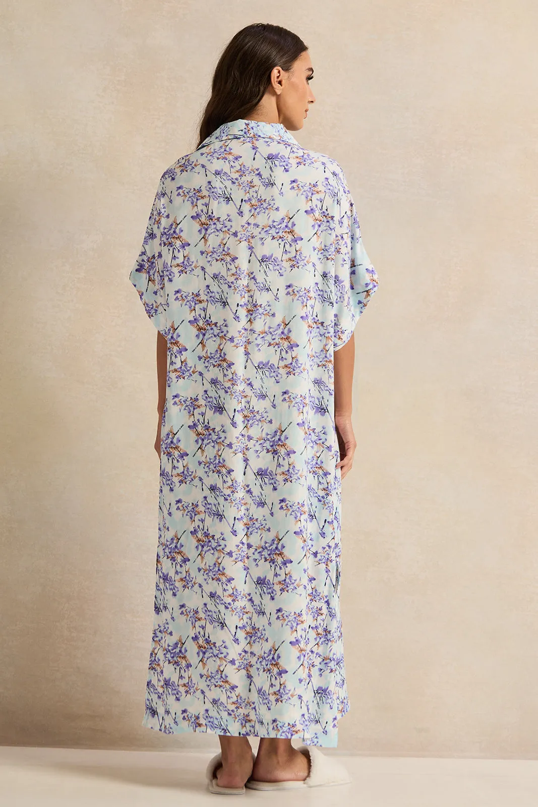 Women Assorted Kaftan Short Sleeves Nightgown sold by Redtag product image thumbnail 3