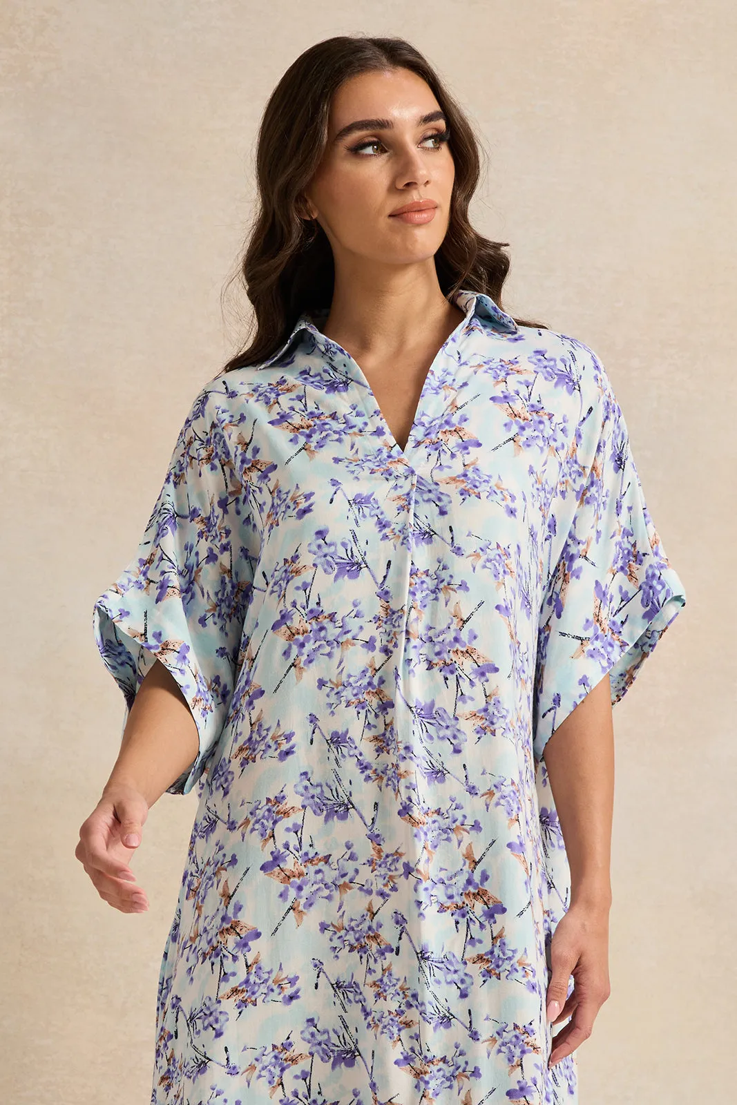 Women Assorted Kaftan Short Sleeves Nightgown sold by Redtag product image thumbnail 2