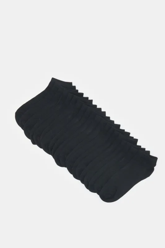 Men Black Plain Socks Set sold by Redtag