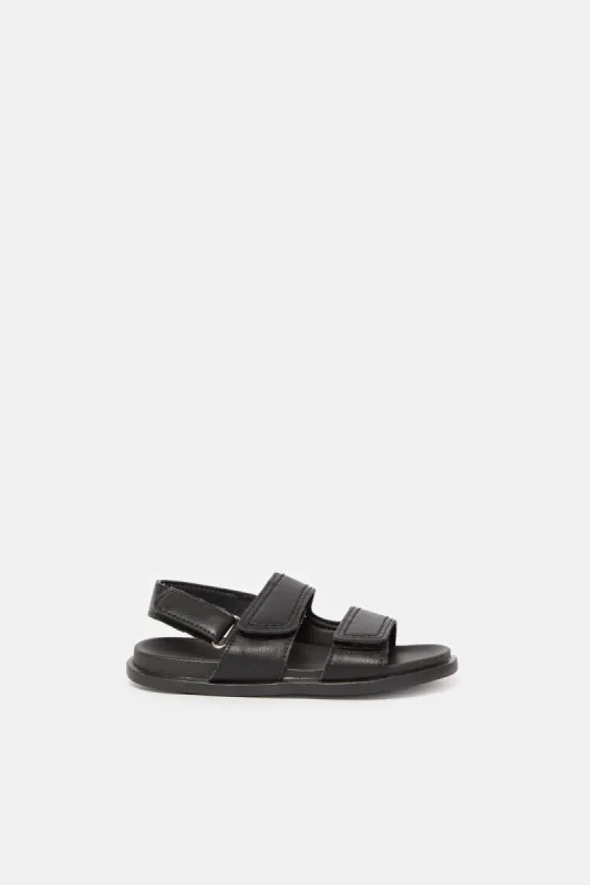 Boys Black Comfort Sandals sold by Redtag