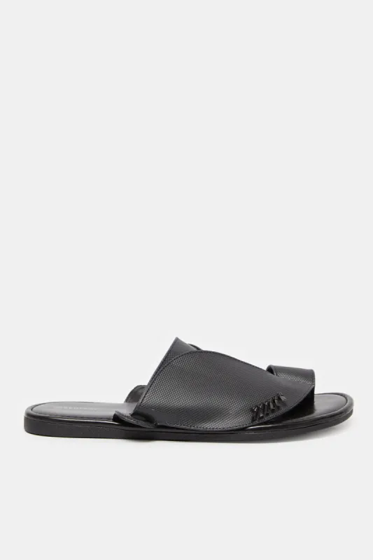 Men Black Shirqui Sandals sold by Redtag
