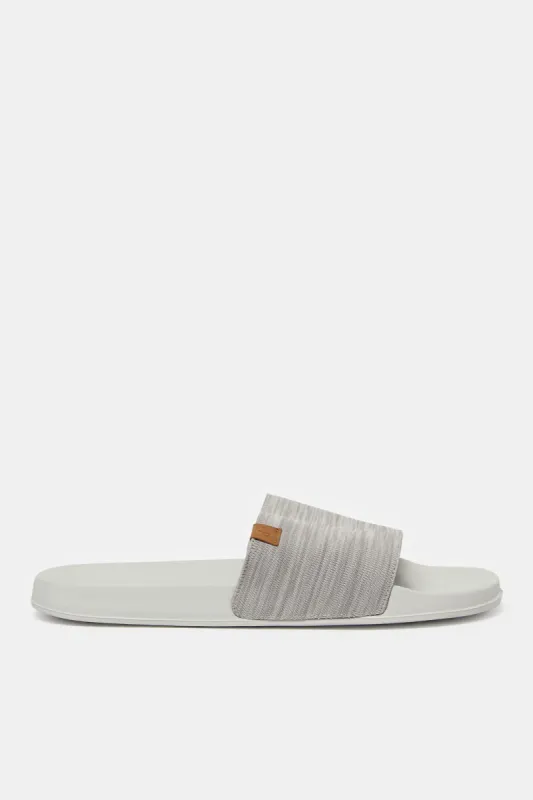 Men Grey Padded Slide sold by Redtag