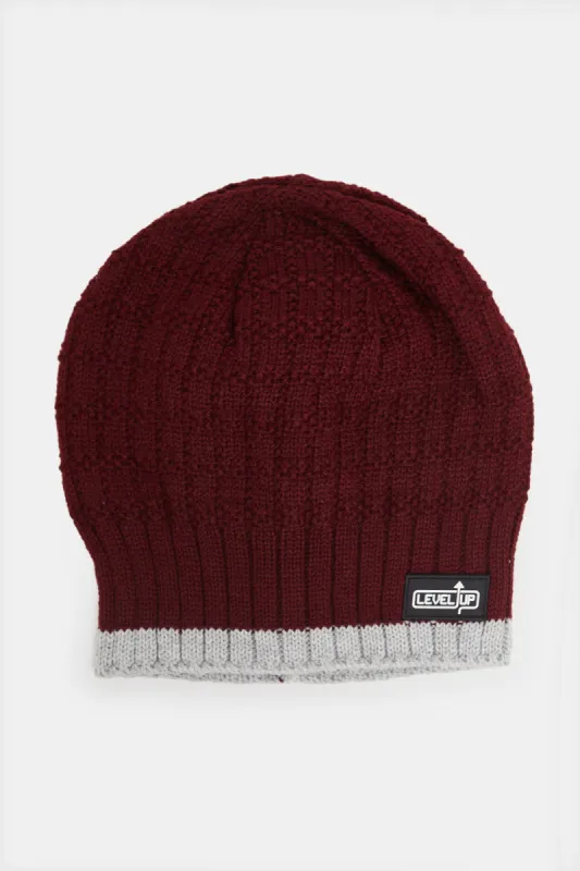 Men Assorted Knitted Cap Set (3 Piece) sold by Redtag