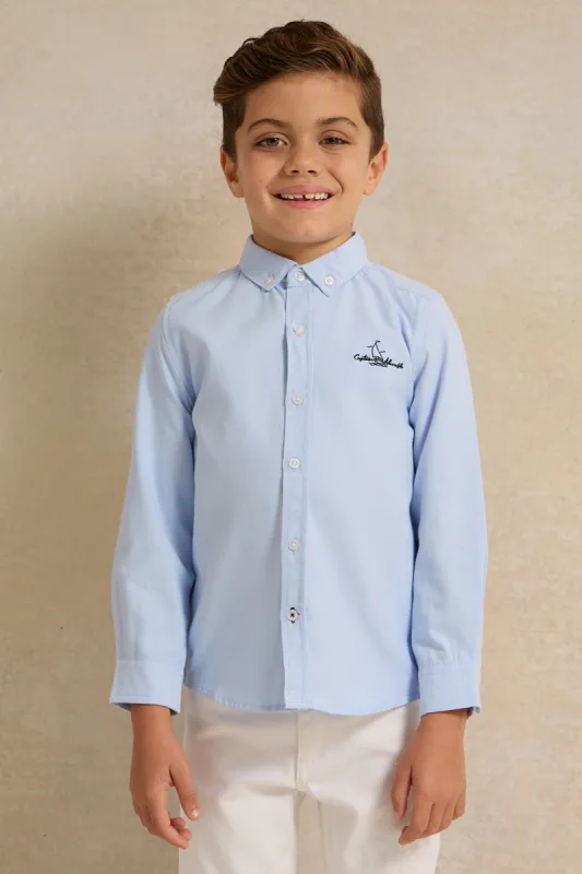 Boys Blue Long Sleeve Shirt sold by Redtag