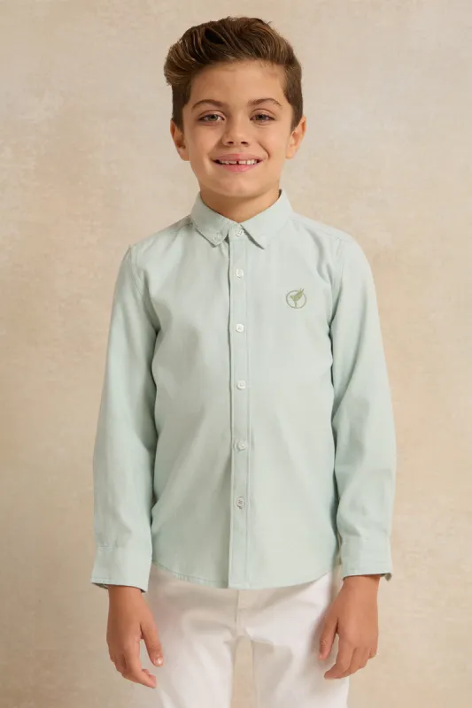 Boys Mint Long Sleeve Shirt sold by Redtag
