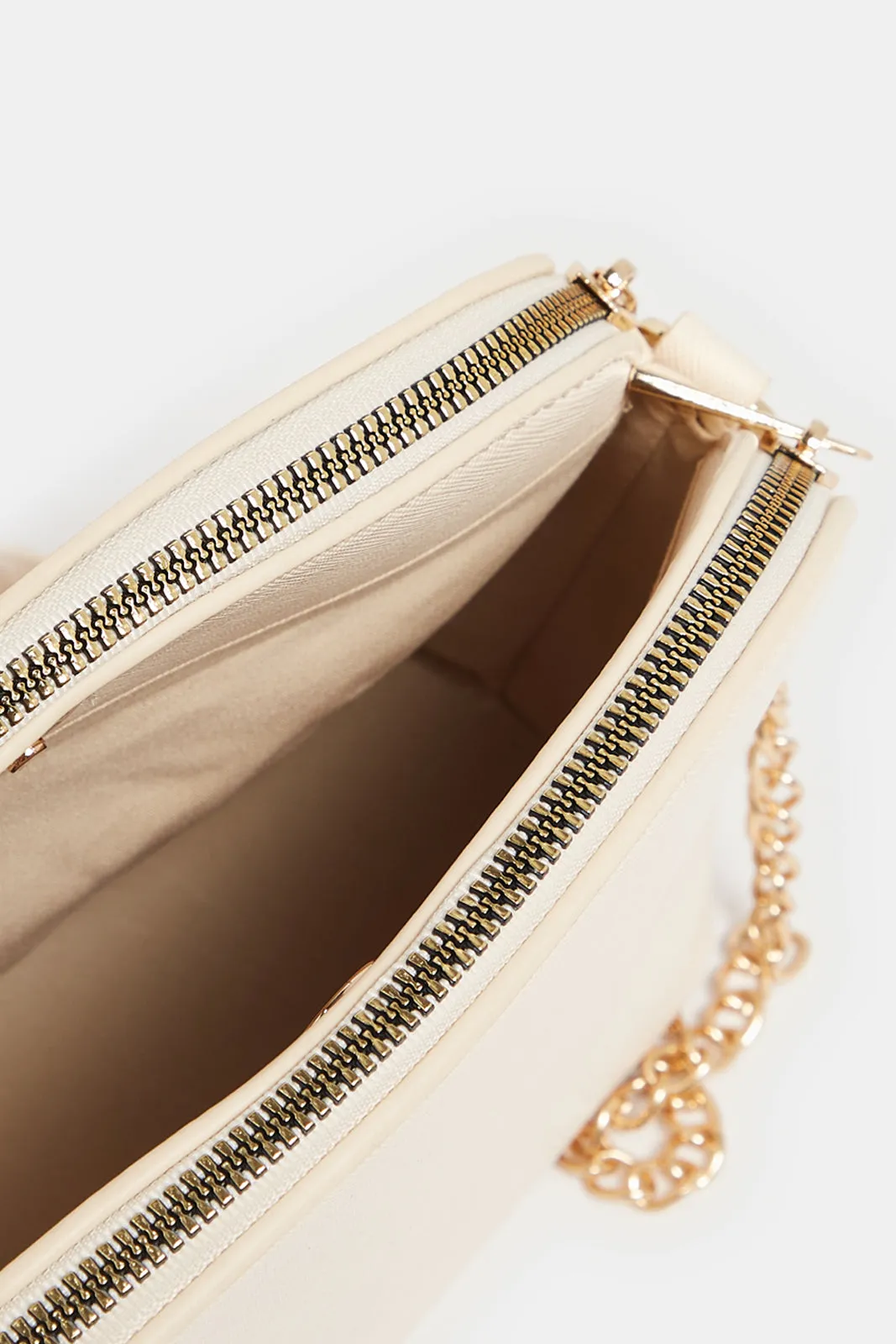 Women Beige Cross Bag sold by Redtag product image thumbnail 4