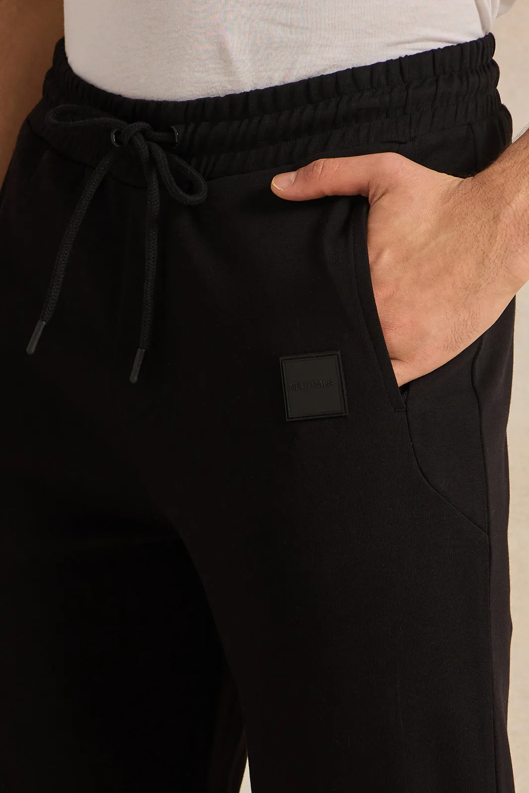 Men Black Lounge Pants sold by Redtag product image thumbnail 4