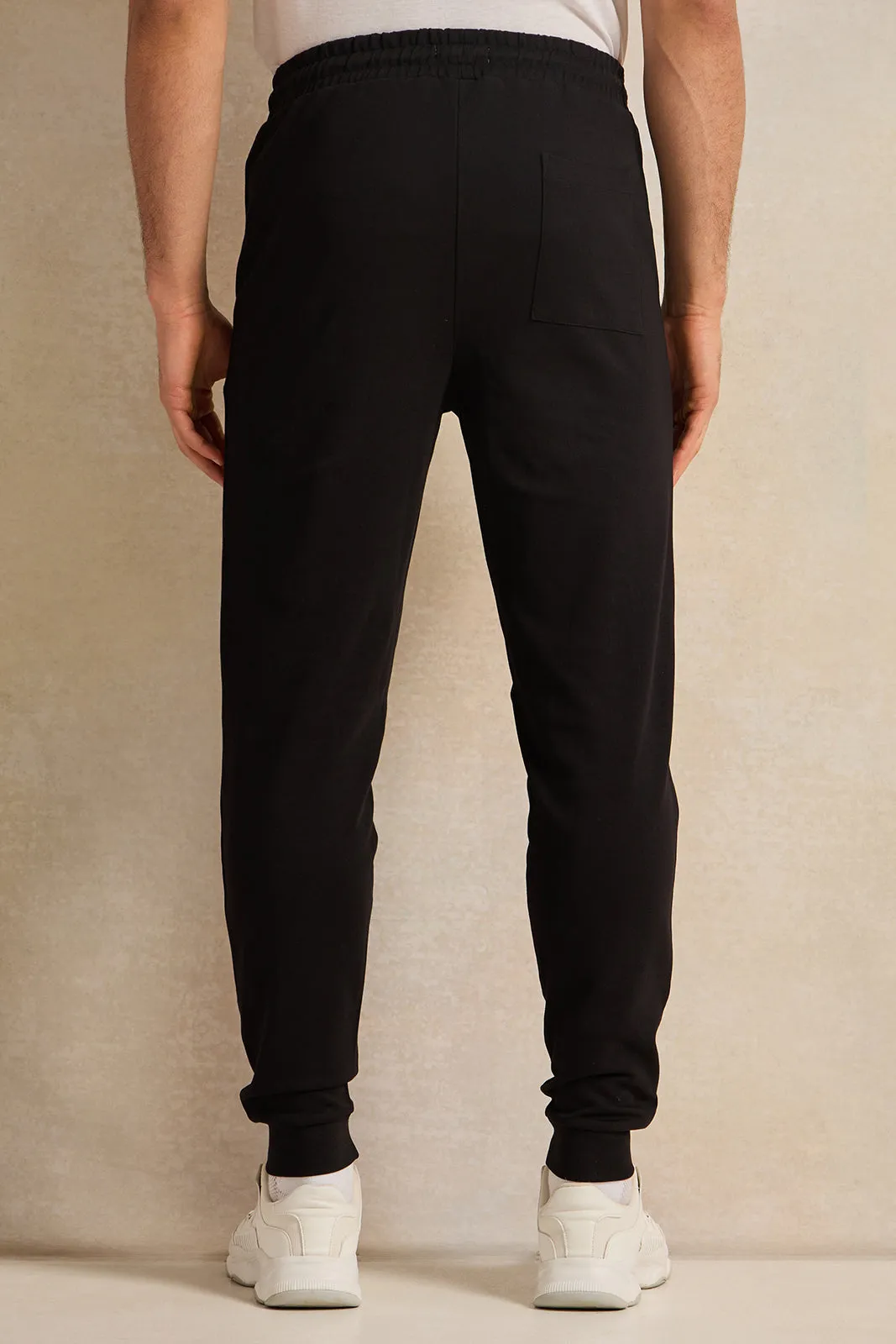 Men Black Lounge Pants sold by Redtag product image thumbnail 3