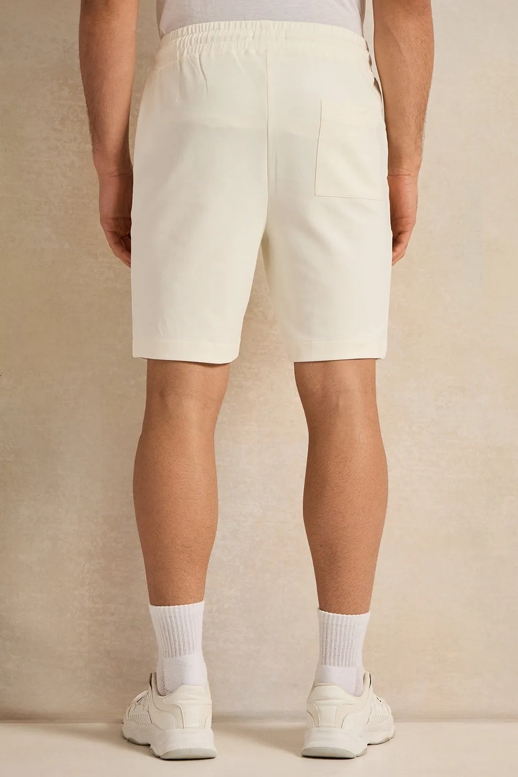 Men Ivory Lounge Short sold by Redtag product image thumbnail 3