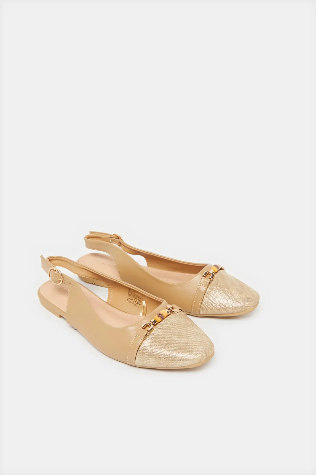Women Taupe Slingback Shoes sold by Redtag product image thumbnail 2