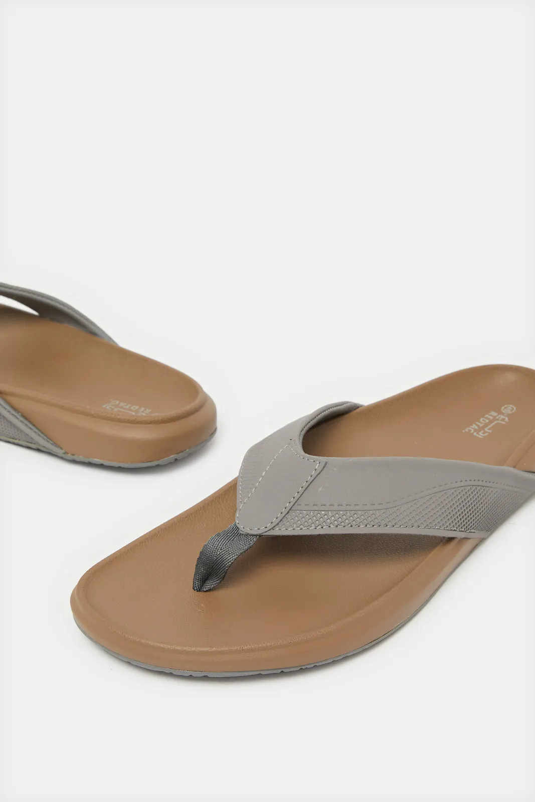 Men Grey Toe Post Sandal sold by Redtag product image thumbnail 3
