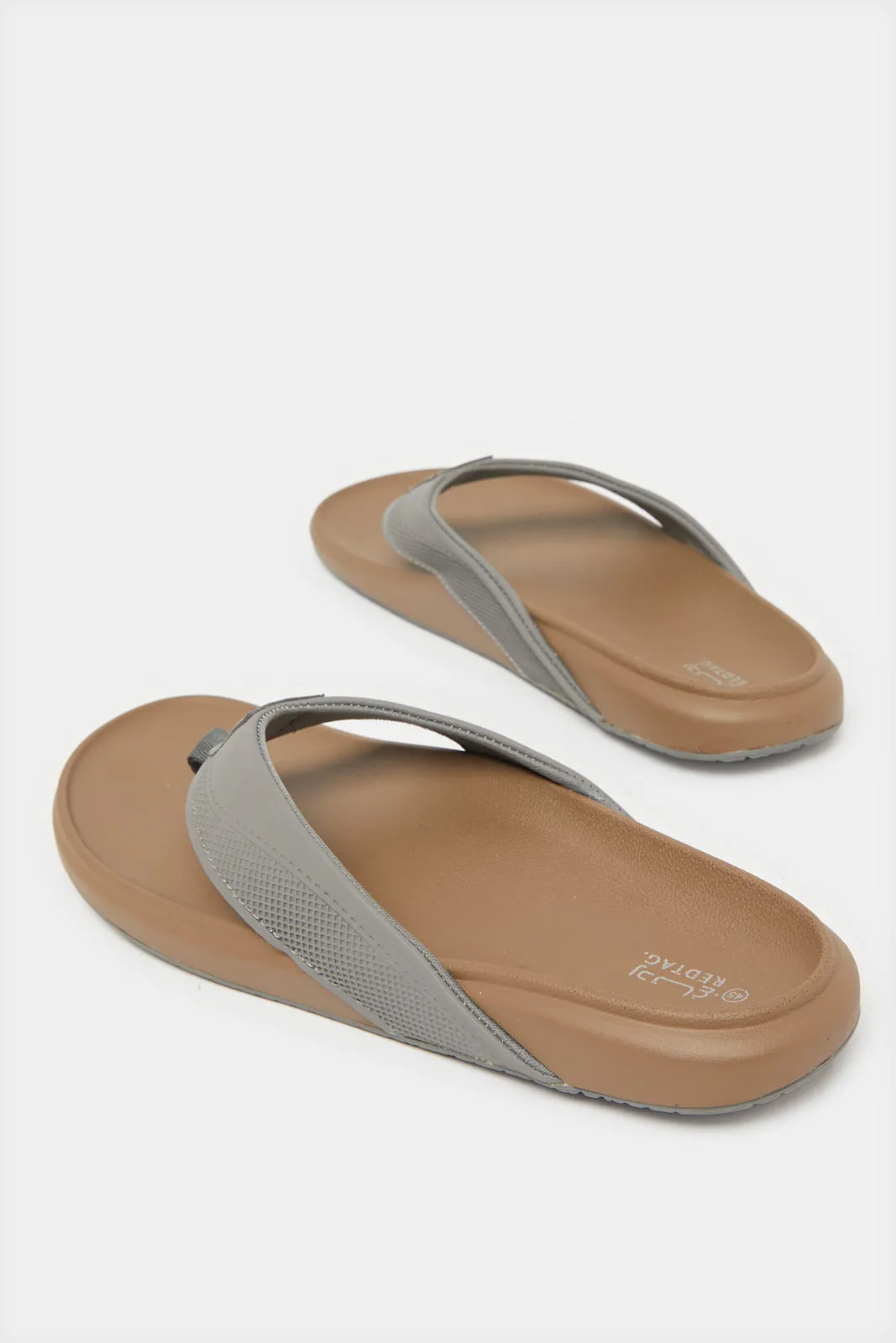 Men Grey Toe Post Sandal sold by Redtag product image thumbnail 4