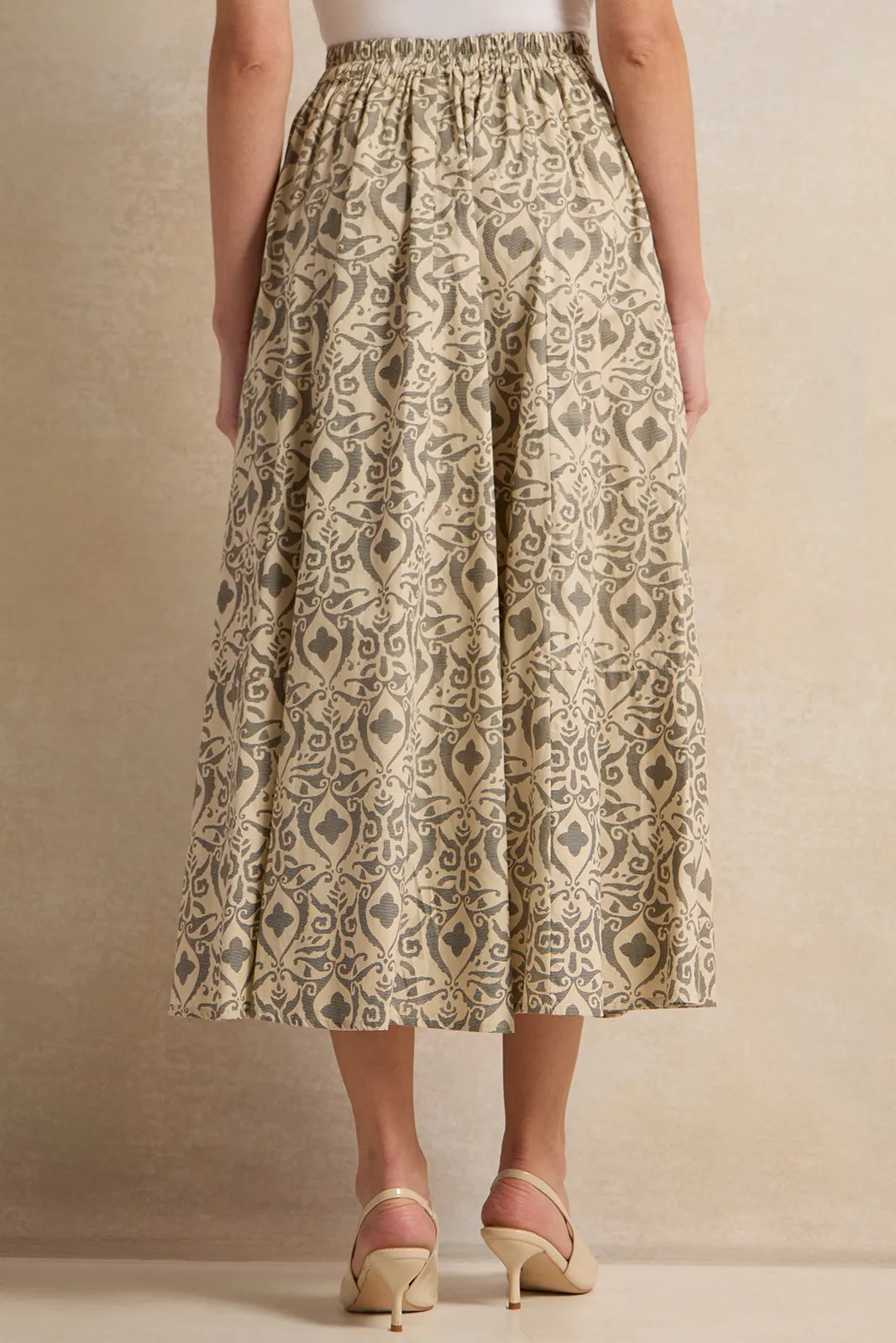 Women Beige Printed Skirt sold by Redtag product image thumbnail 3