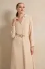 Women Beige Collared Maxi Dress sold by Redtag