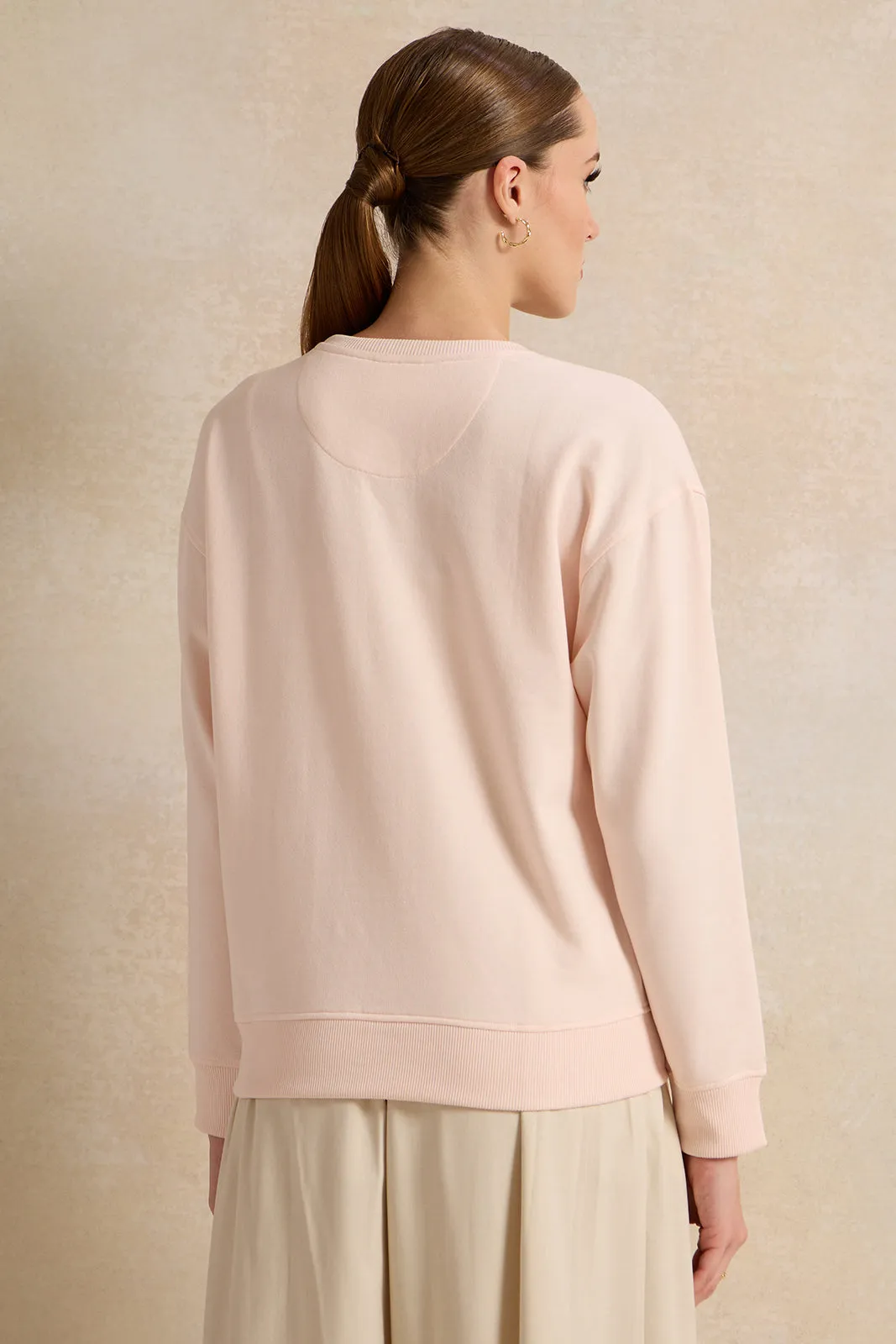 Women Ivory Embroidered Sweatshirt sold by Redtag product image thumbnail 3