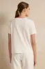 Women White Pearl Embellished Top sold by Redtag