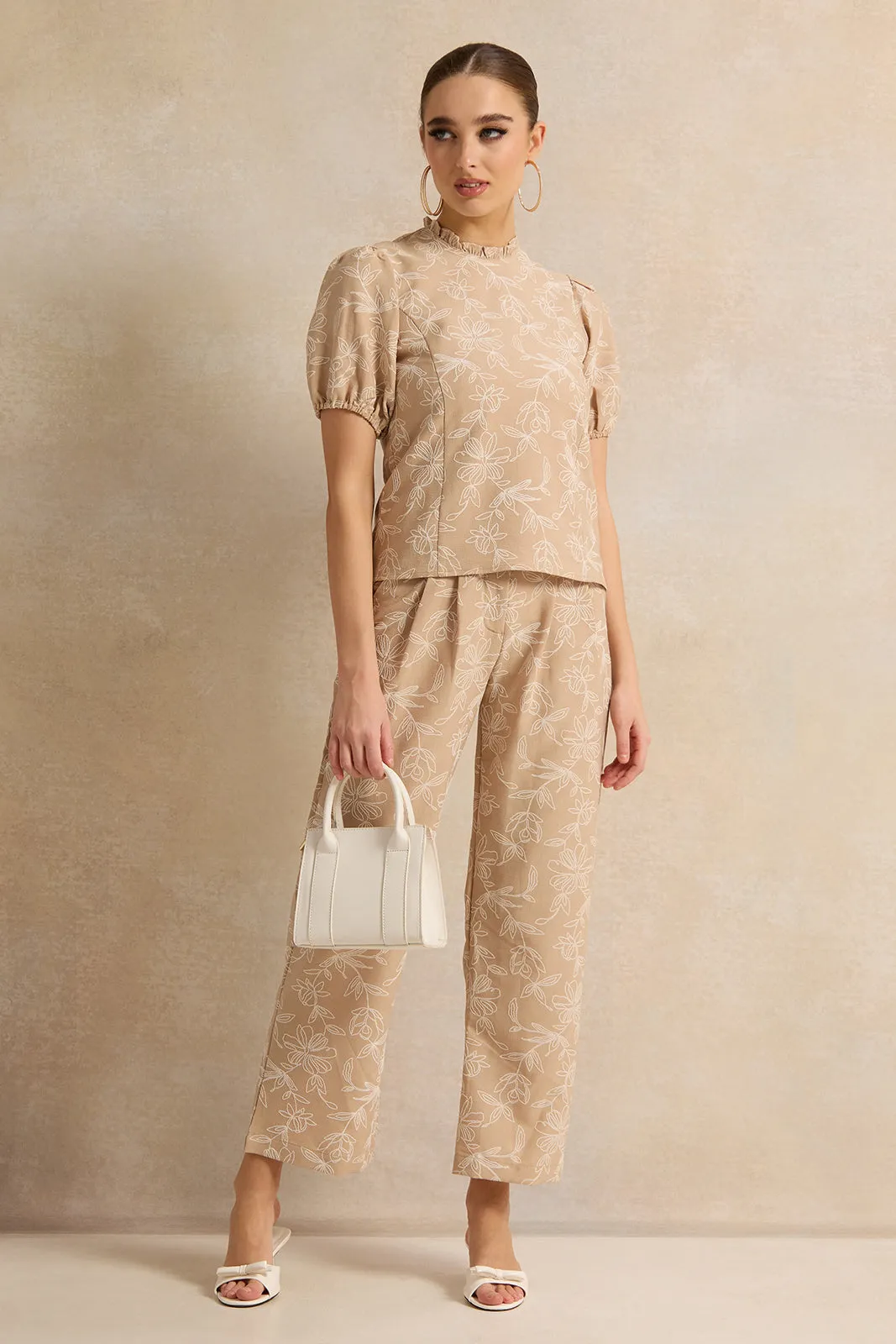 Women Beige Printed Top sold by Redtag product image thumbnail 2