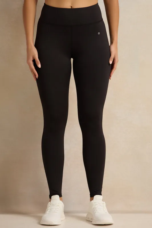 Women Black Active Leggings sold by Redtag