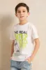 Boys White Skater Print Short Sleeve T-Shirt sold by Redtag