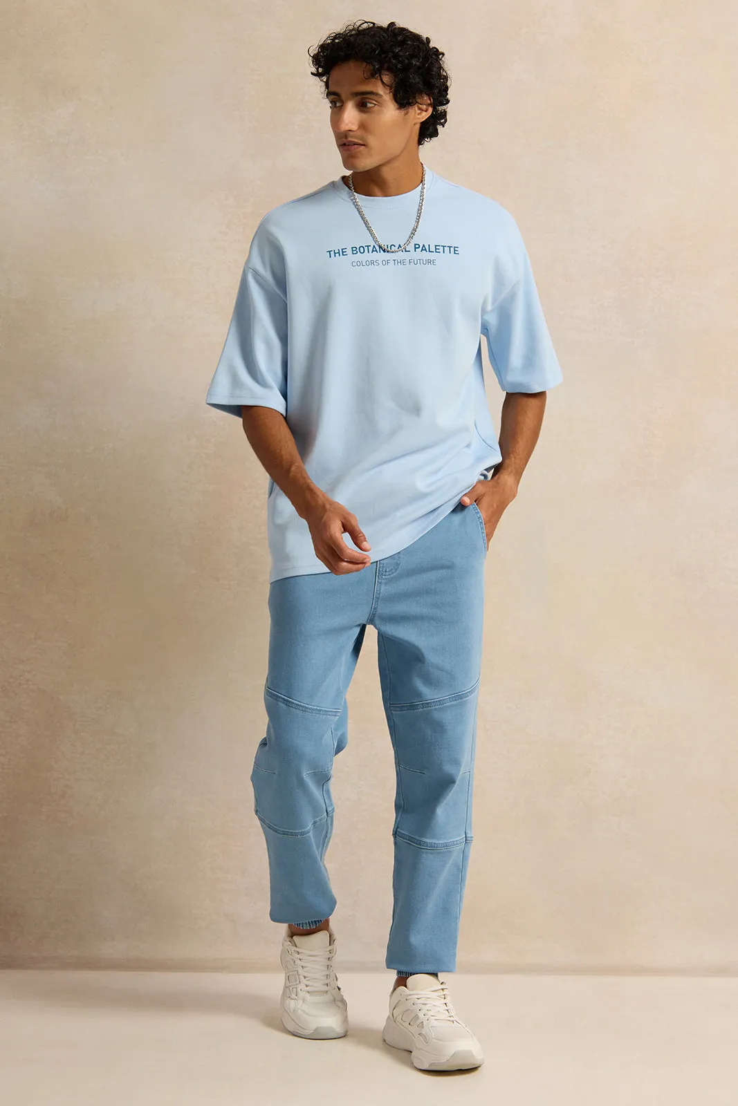 Men Blue Denim Jogger Jeans sold by Redtag product image thumbnail 2