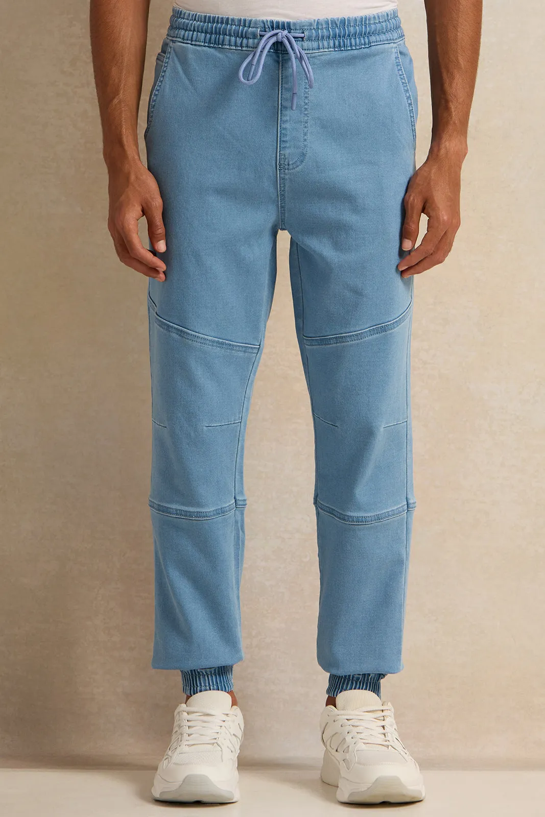 Men Blue Denim Jogger Jeans sold by Redtag