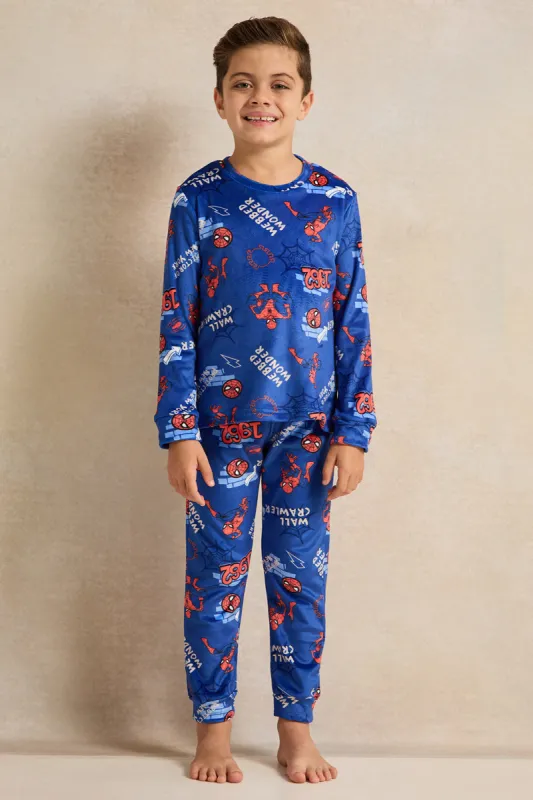 Boys Blue Printed Pyjama Set (2 Piece) sold by Redtag
