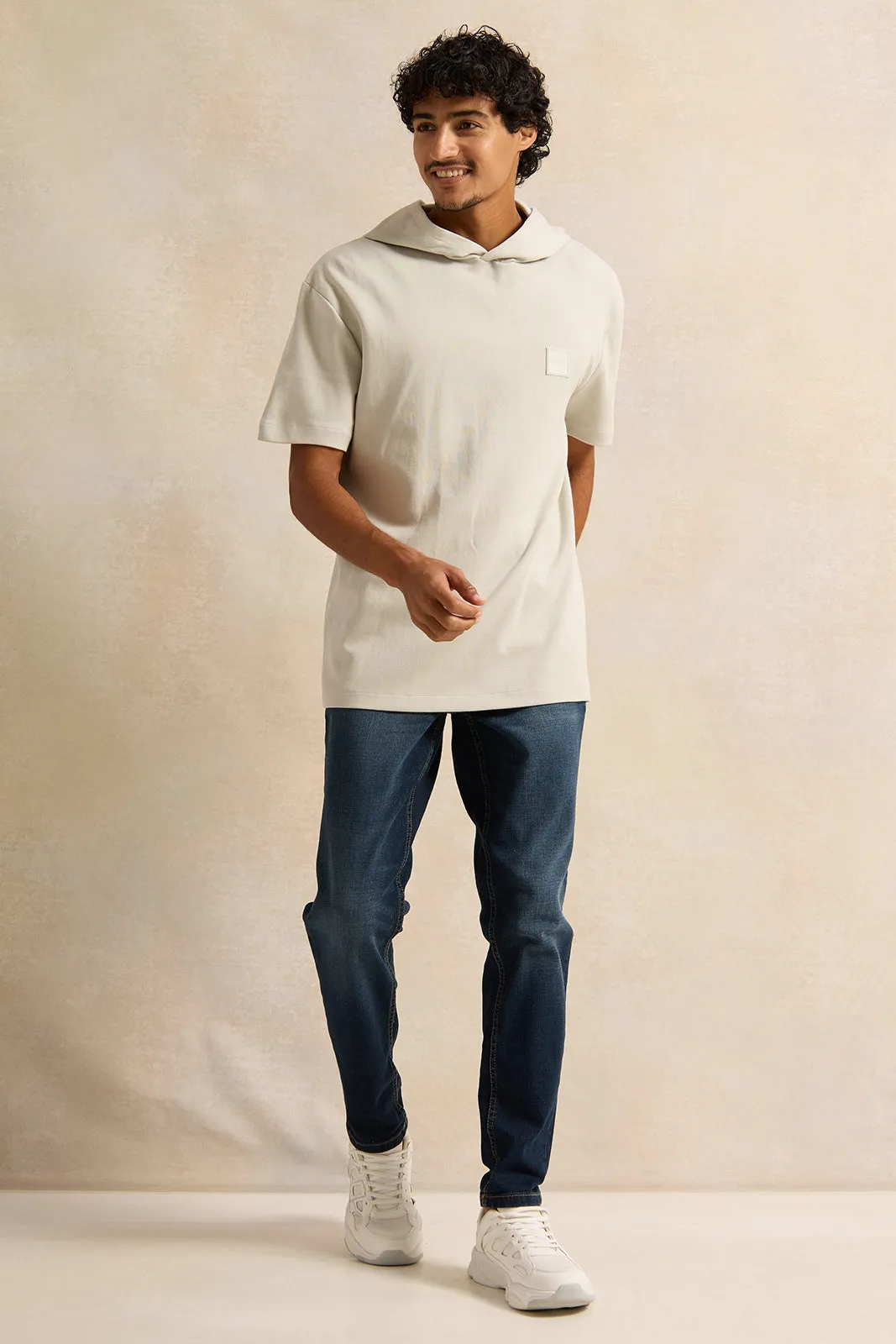 Men Grey Lounge T-Shirt sold by Redtag product image thumbnail 2