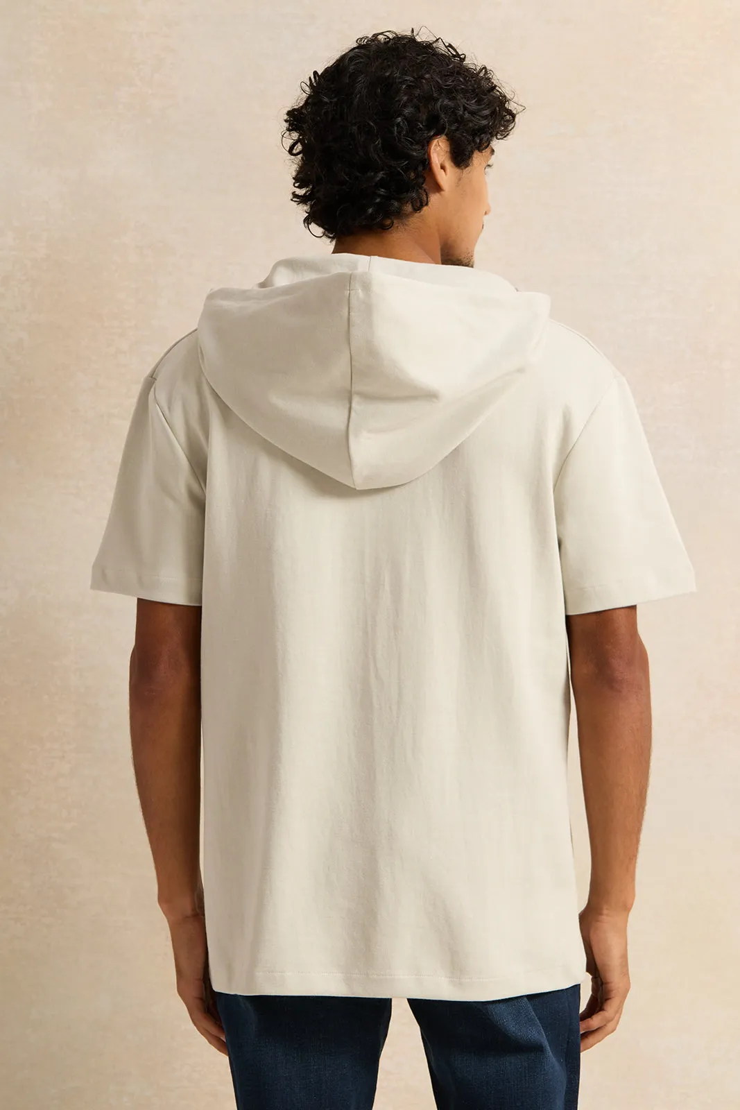 Men Grey Lounge T-Shirt sold by Redtag product image thumbnail 3