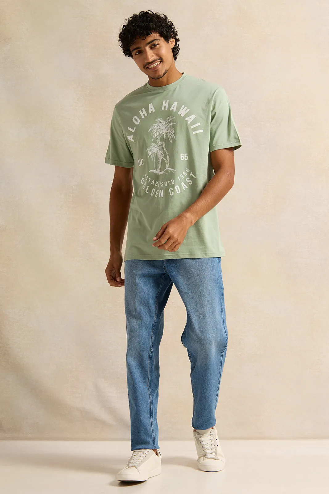 Men Blue Straight Fit Denim Jeans sold by Redtag product image thumbnail 2